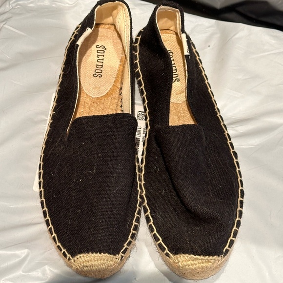 NWOT Black Soludos Classic Espadrilles - Picture 2 of 6